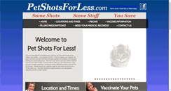 Desktop Screenshot of petshotsforless.com